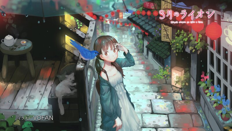 Girl with Blue Bird — Serene