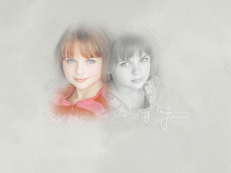 Girl with Blue Eyes — White