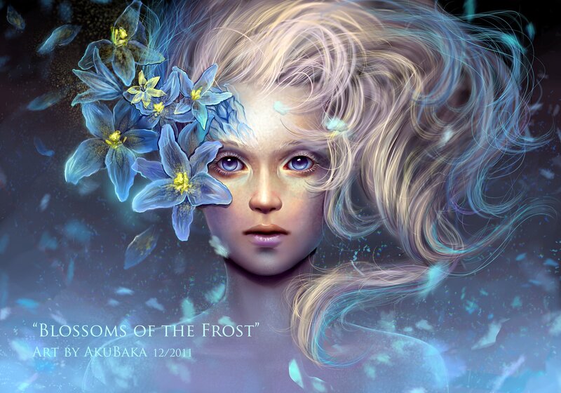 Girl with Blue Flowers — Ethereal