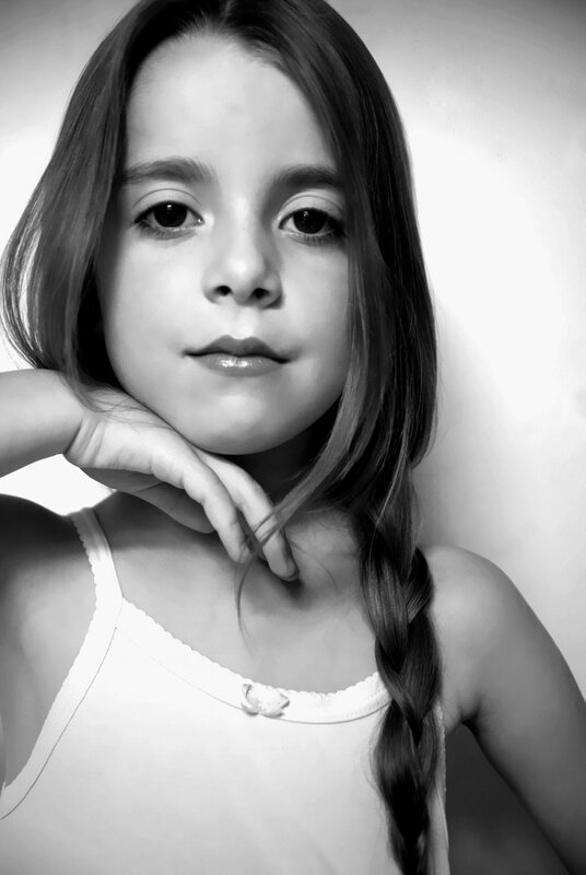 girl with braided hair