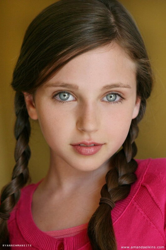 girl with braided hair