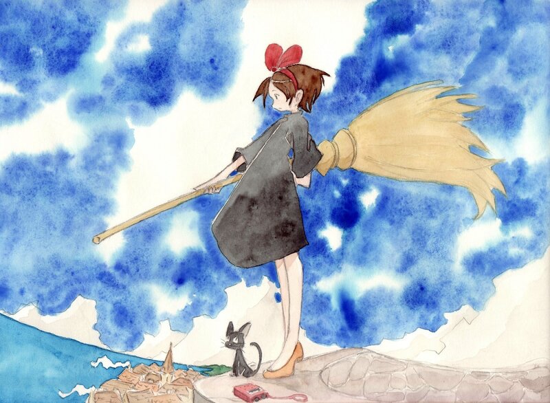 Girl with Broom