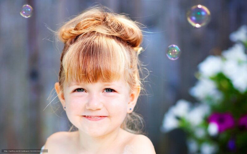 girl with bubbles