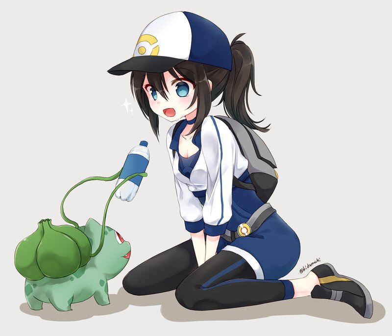 Girl with Bulbasaur