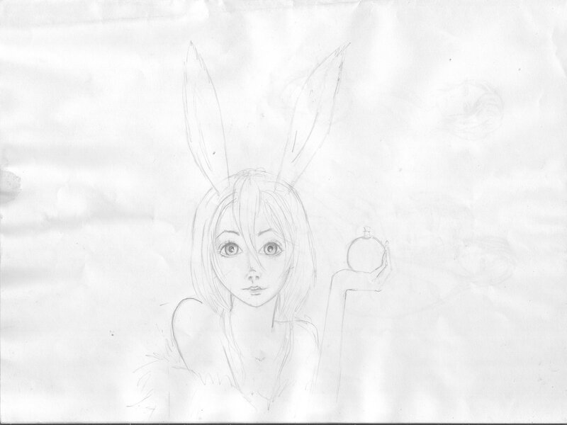 Girl with Bunny Ears