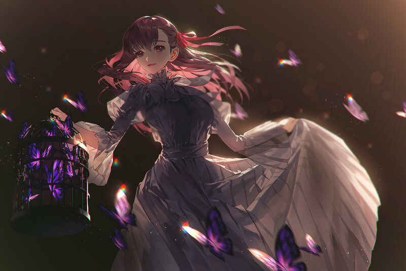 Girl with Butterfly Cage