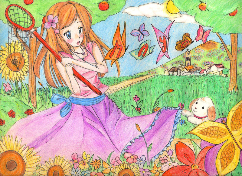 Girl with Butterfly Net