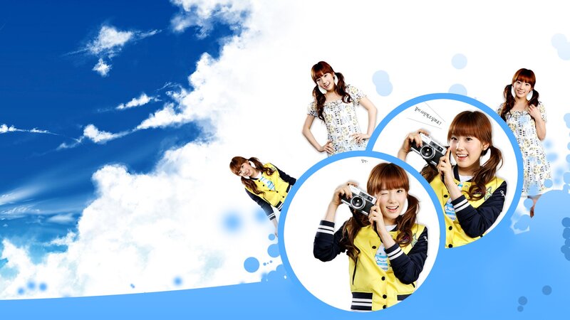 girl with camera collage