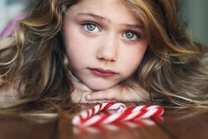 Girl with Candy Canes