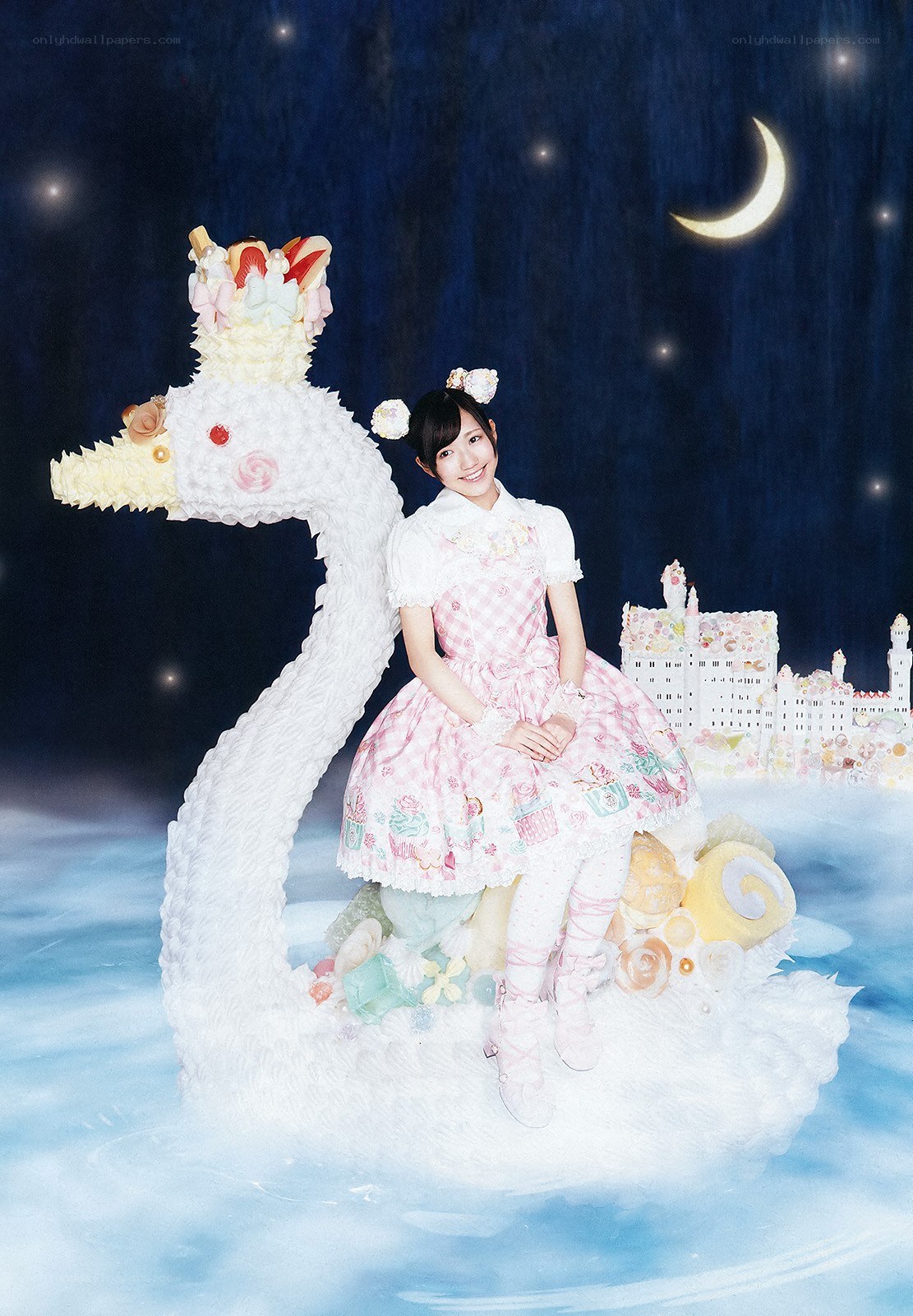 girl with candy dragon