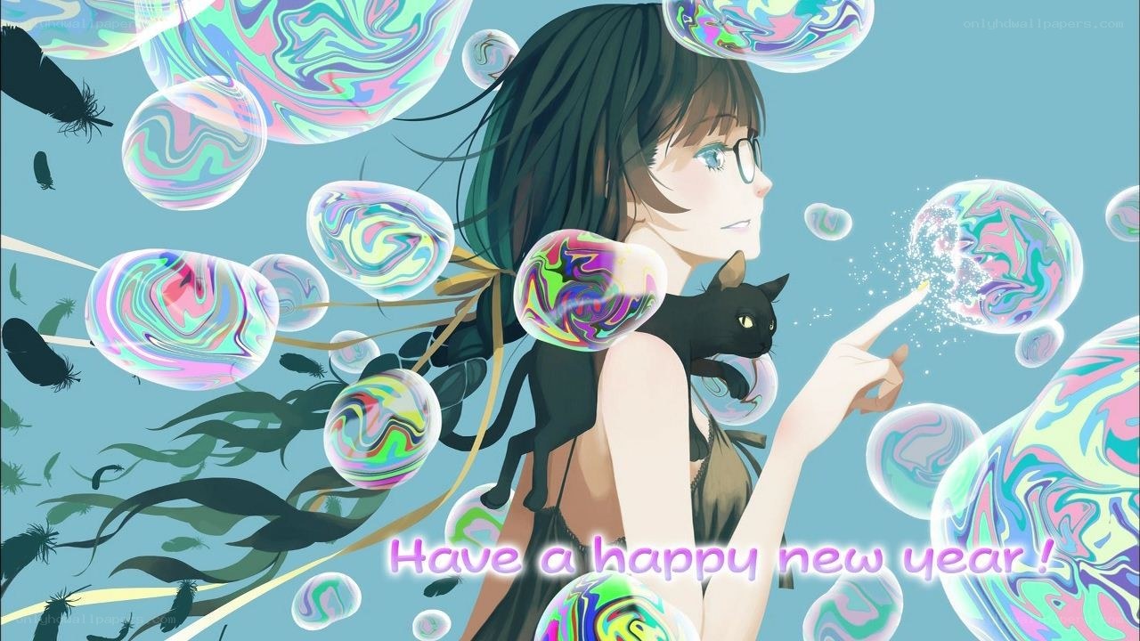 girl with cat and bubbles