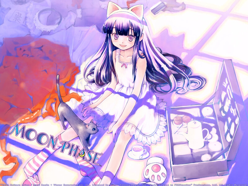 Girl with Cat Ears — Purple