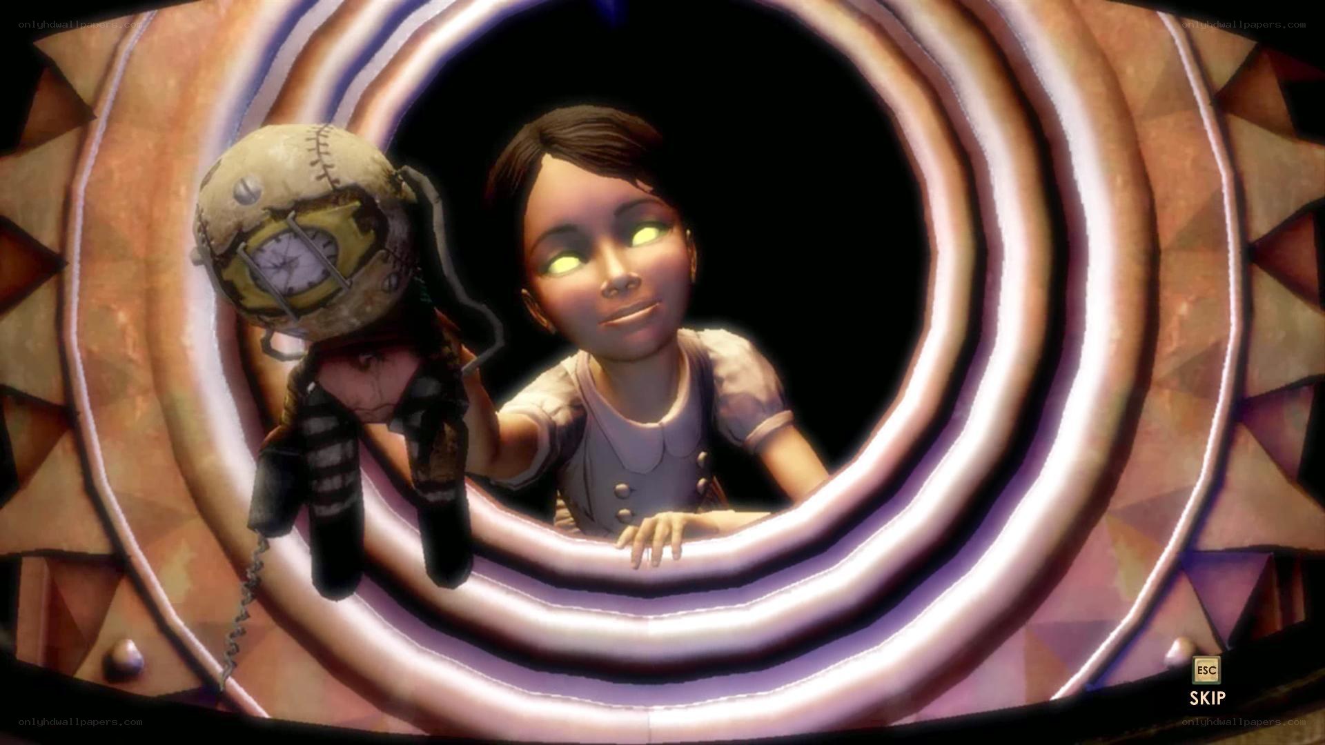 girl with clockwork doll