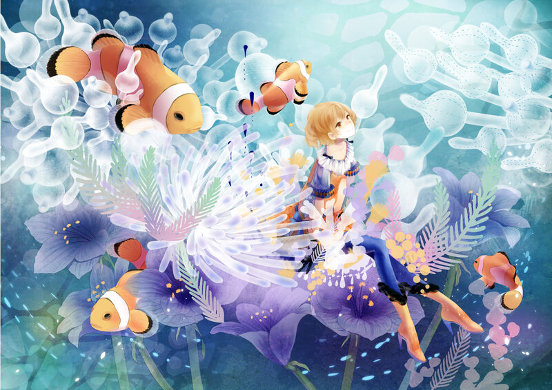 Girl with Clownfish