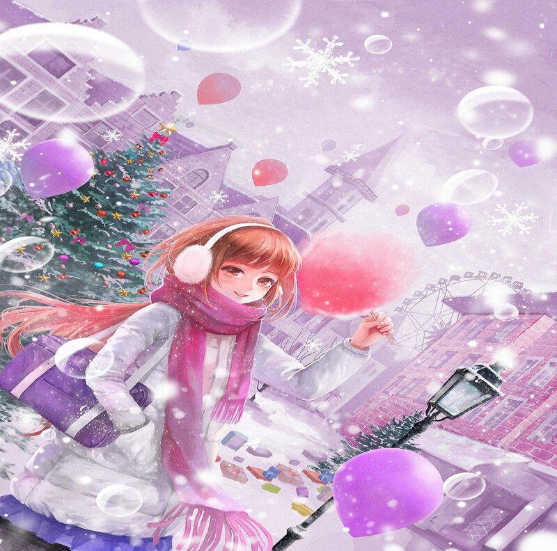 Girl with Cotton Candy