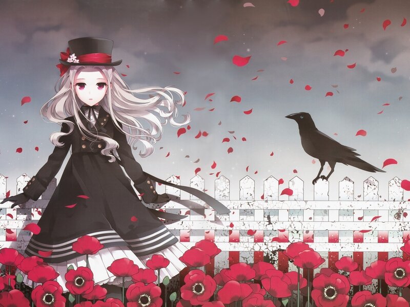Girl with Crow