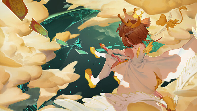 Girl with Crown and Wand