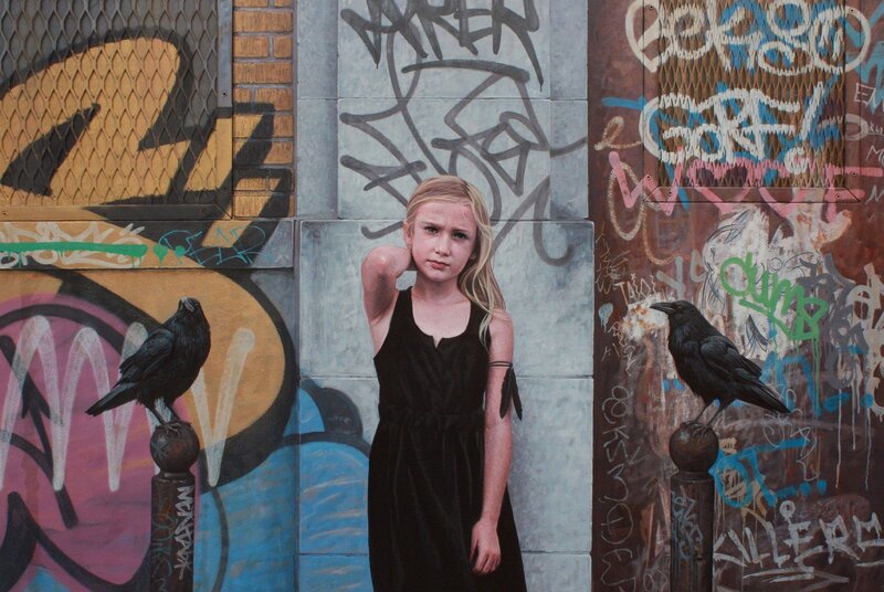 Girl with Crows