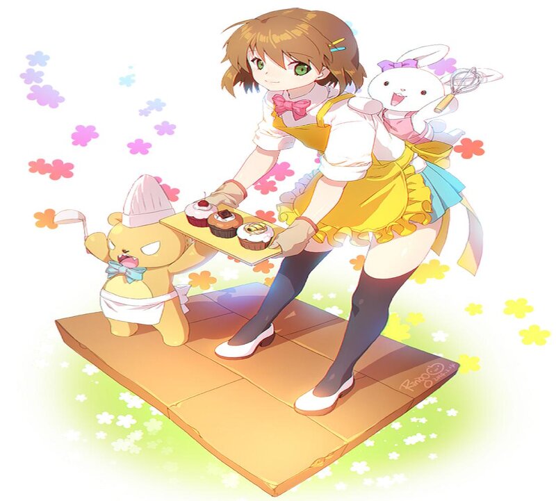 Girl with Cupcakes