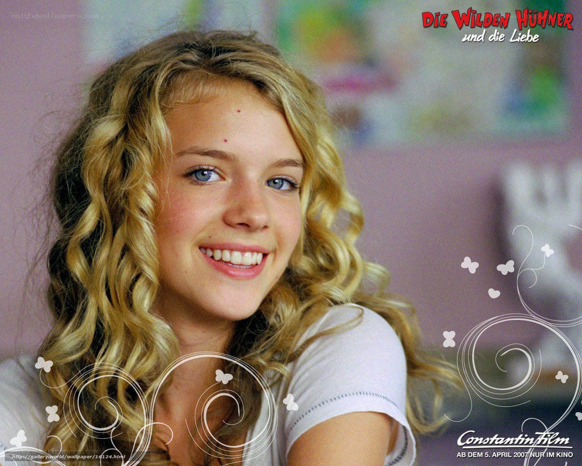 girl with curly blonde hair