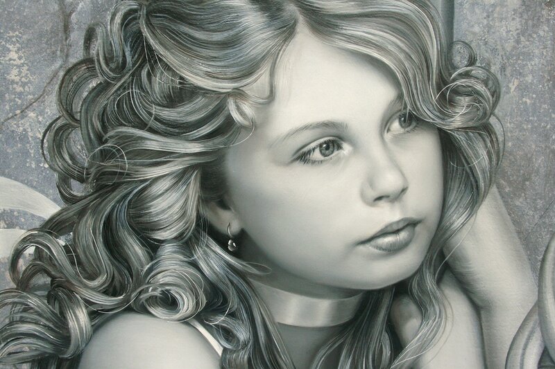 Girl with Curly Hair