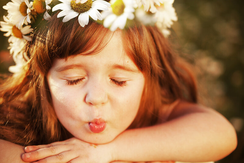 Girl with Daisy Crown