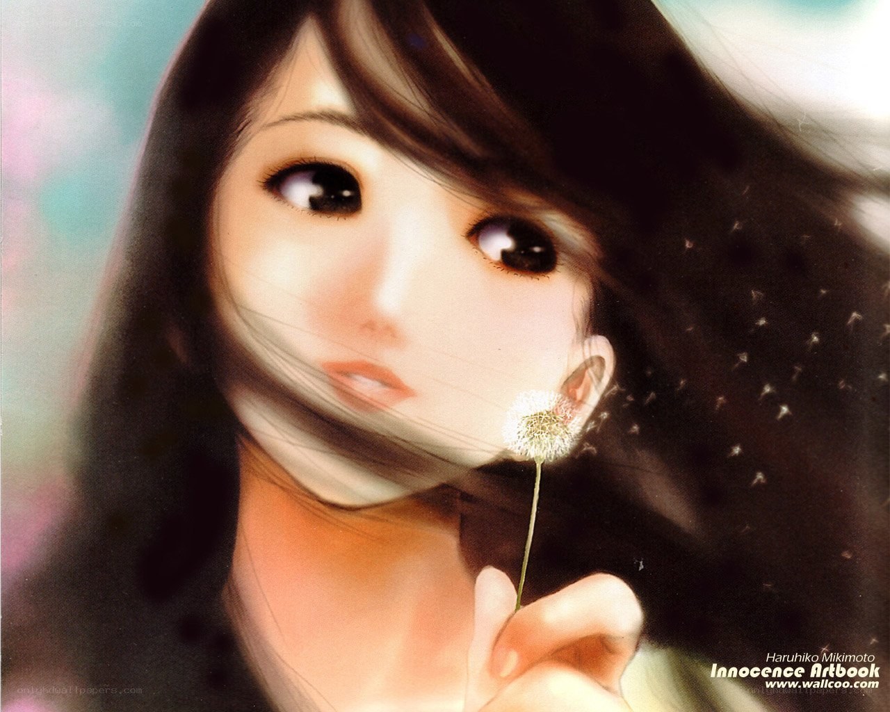 girl with dandelion