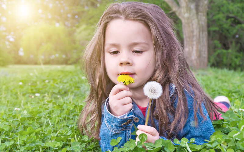 Girl with Dandelions