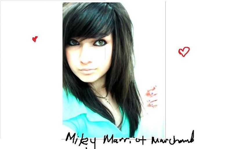 girl with dark hair