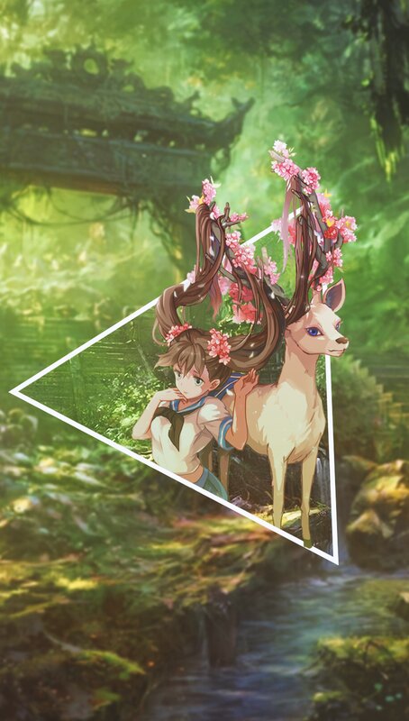 Girl with Deer