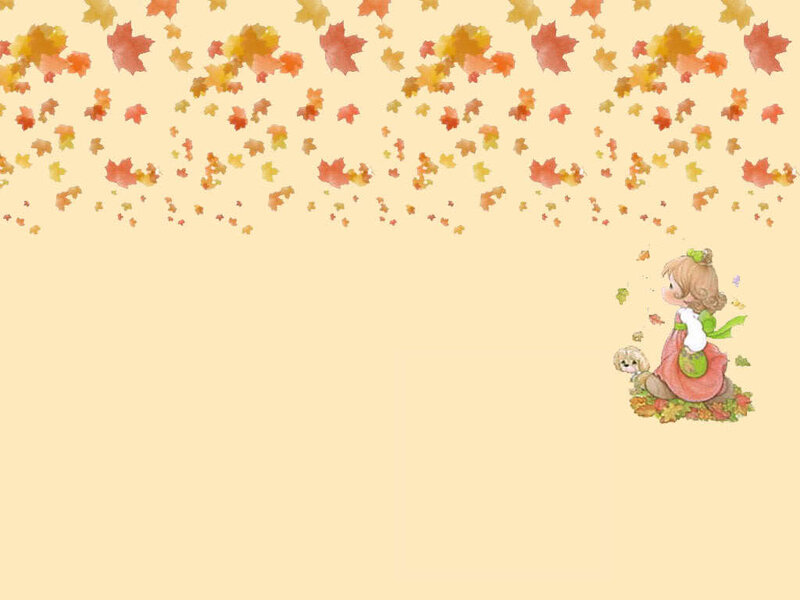 Girl with Dog in Autumn