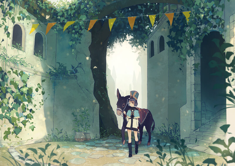 Girl with Donkey