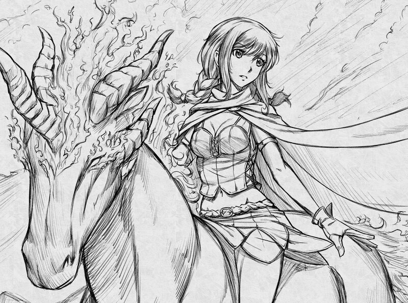 Girl with Dragon Hand