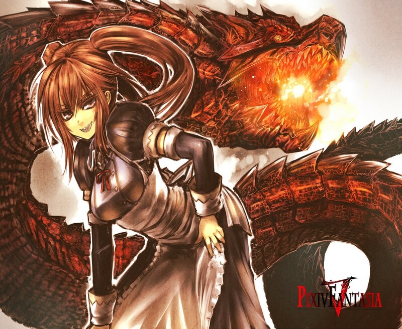 Girl with Dragon
