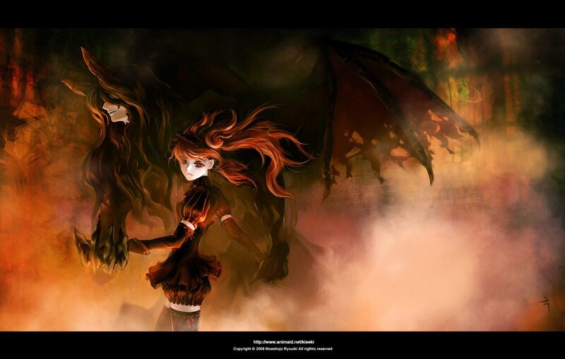 Girl with Dragon Wings