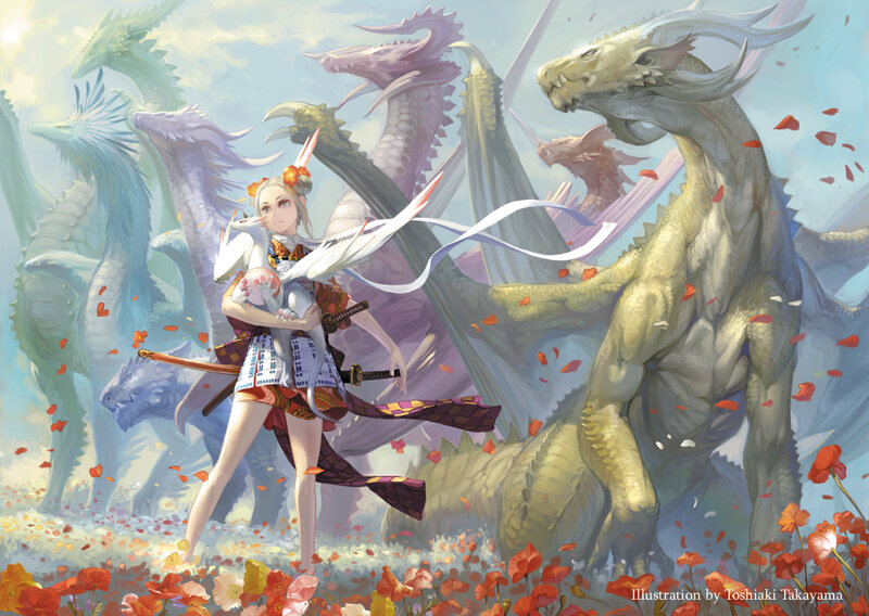 Girl with Dragons