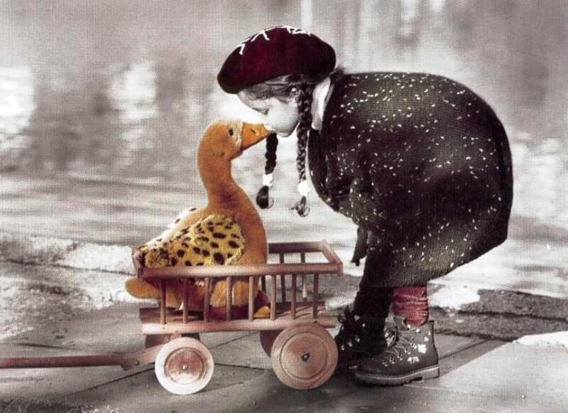 Girl with Duck Toy