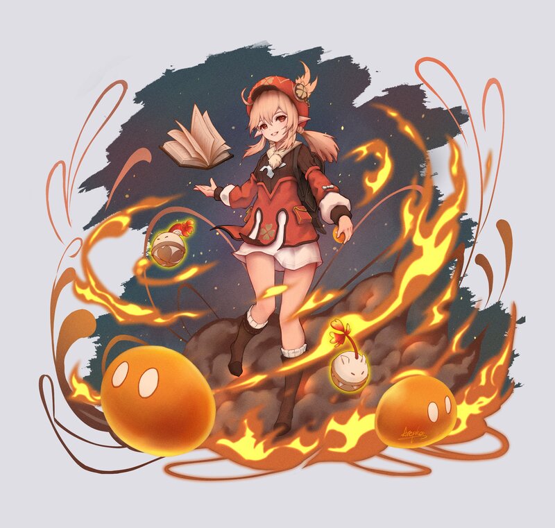 Girl with Fire Magic