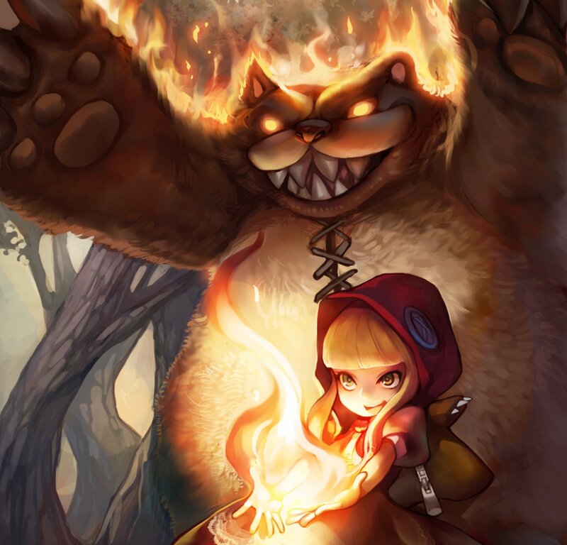 Girl with Fireball