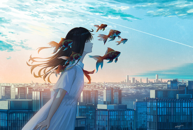 Girl with Fish