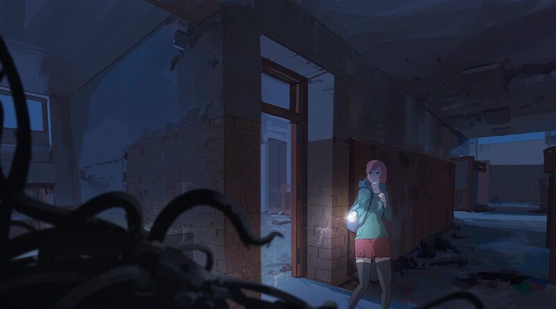 Girl with Flashlight