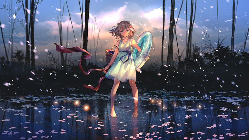 Girl with Floatation Device