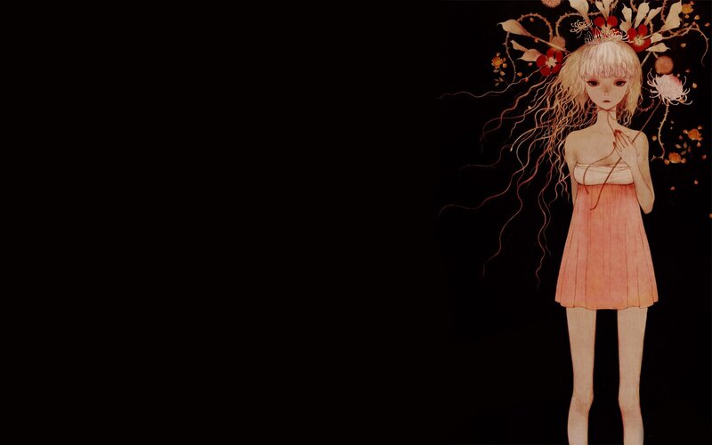 girl with floral crown
