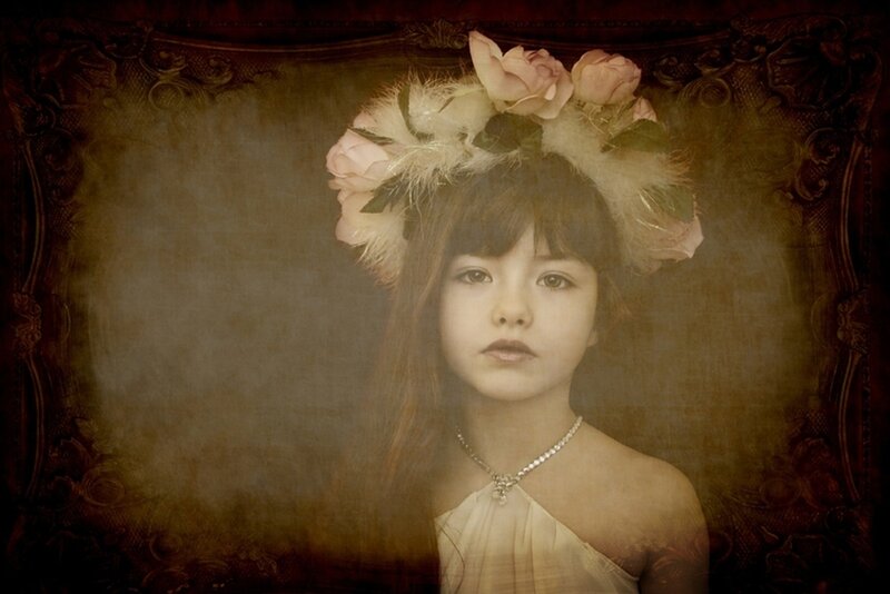Girl with Flower Crown — Brown