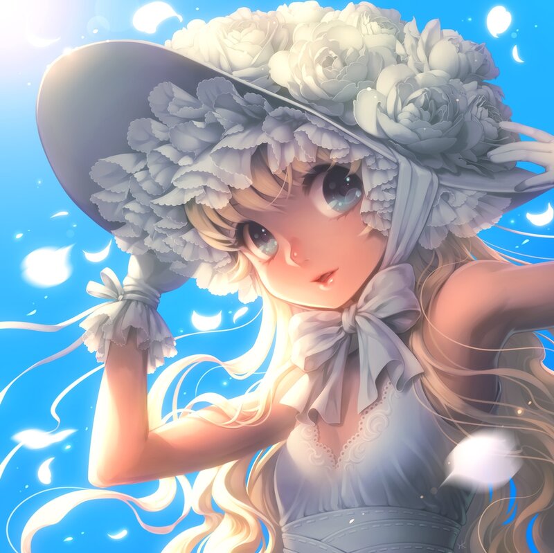 Girl with Flower Hat