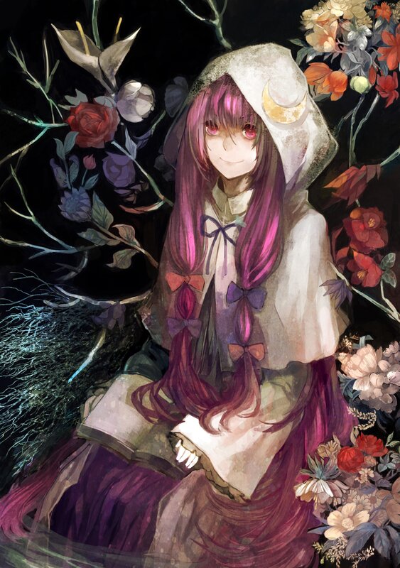 girl with flowers and book