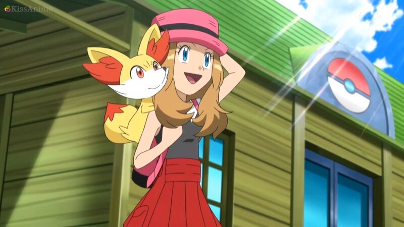 Girl with Fox-like Creature — Red