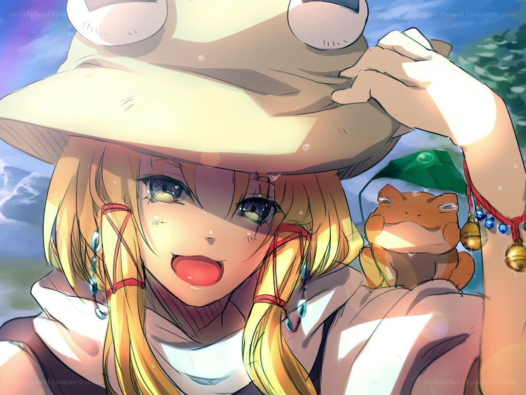 girl with frog hat and toad