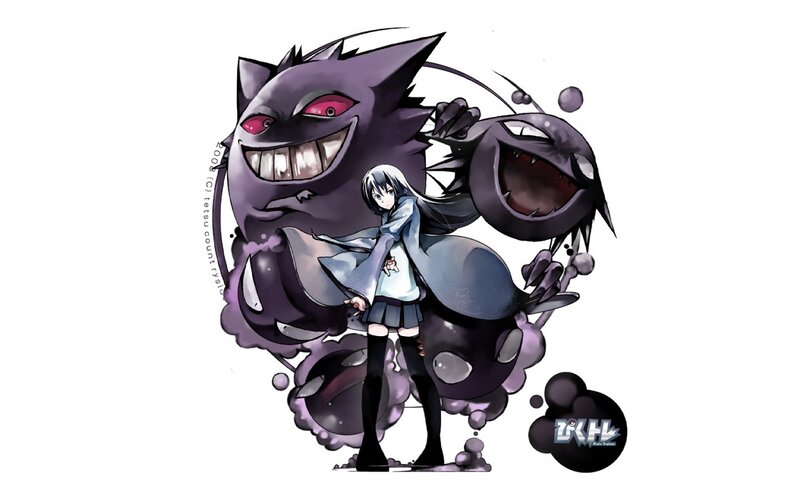 Girl with Ghost Pokémon