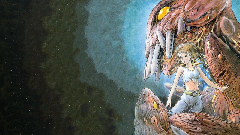 Girl with Giant Creature — Brown